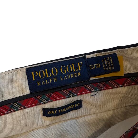 Polo Golf Ralph Lauren Pants Mens Size 33x30 Blue Tailored Fit Chino Stretch - Picture 4 of 10